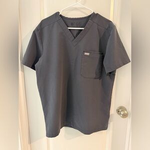 Figs Men Leon Three-Pocket Scrub Top Black Medium